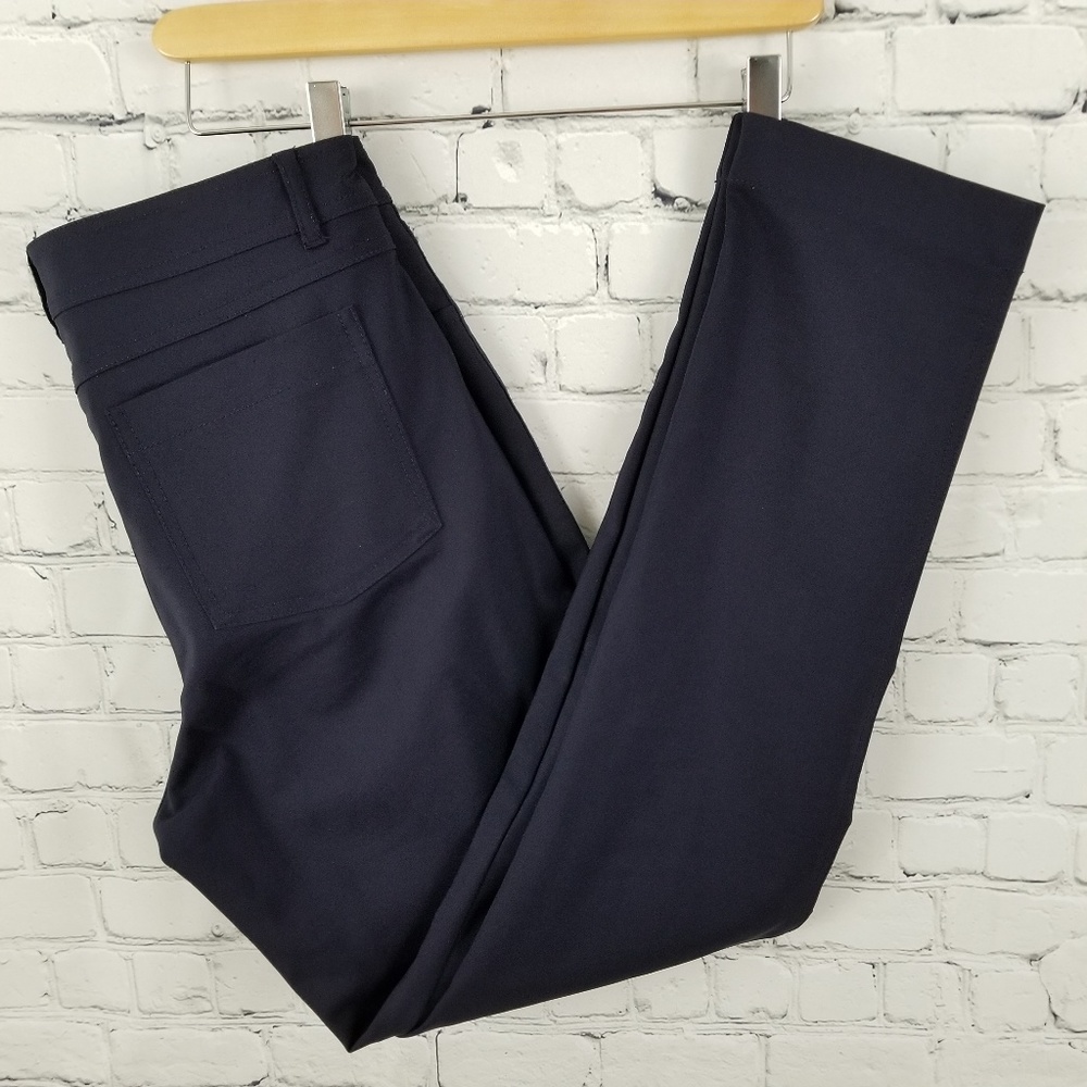 ELLOQUENT | blue stretch work pant